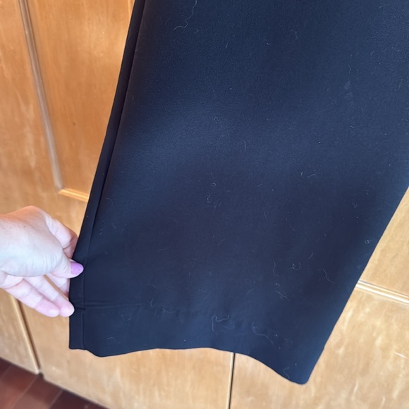 🐝 Gabrielle Union high waisted front & back pockets, black flare slacks large - Picture 5 of 12